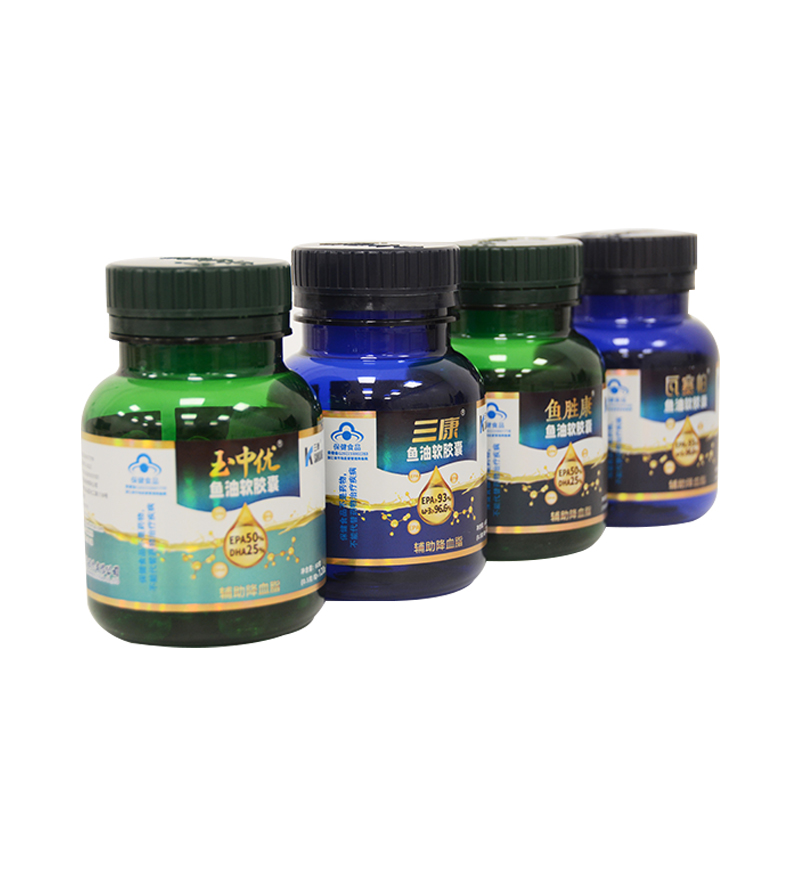 High purity fish oil soft capsules