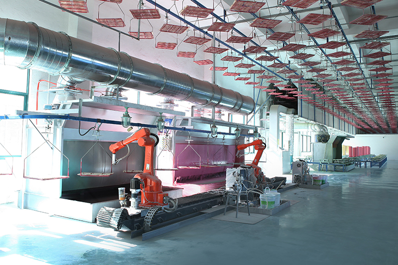 FULLY AUTOMATIC INTELLIGENT ROBOT SPRAY PAINTING ASSEMBLY LINE