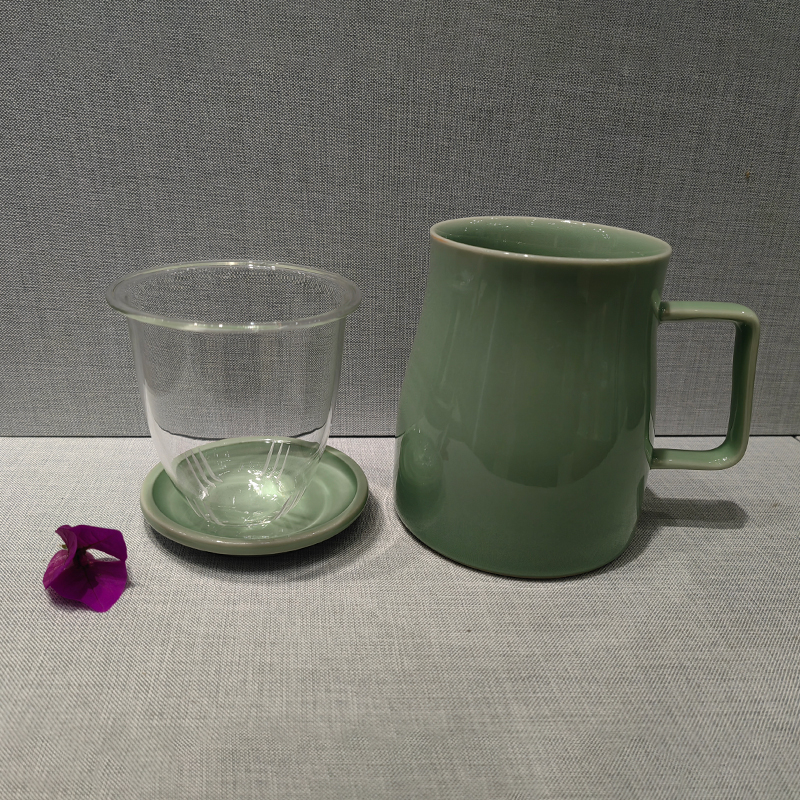 梅子青玻璃蕊杯