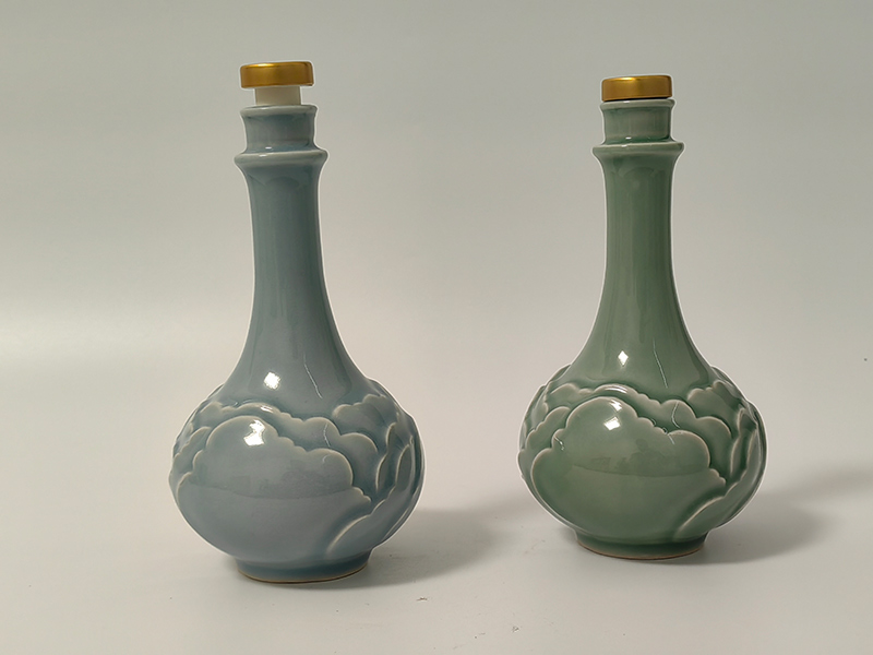 天青梅子青玫瑰酒瓶
