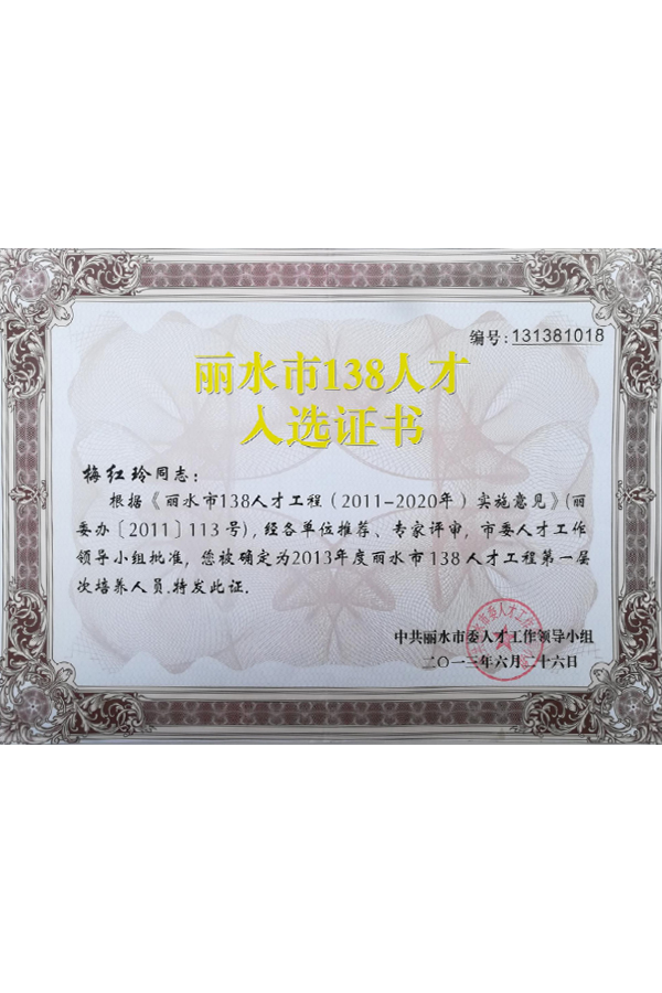 丽水市138人才