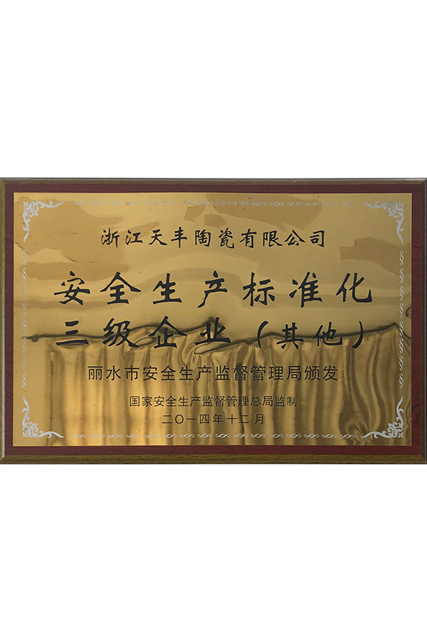 2014年安全生产标准化三级企业（其他）