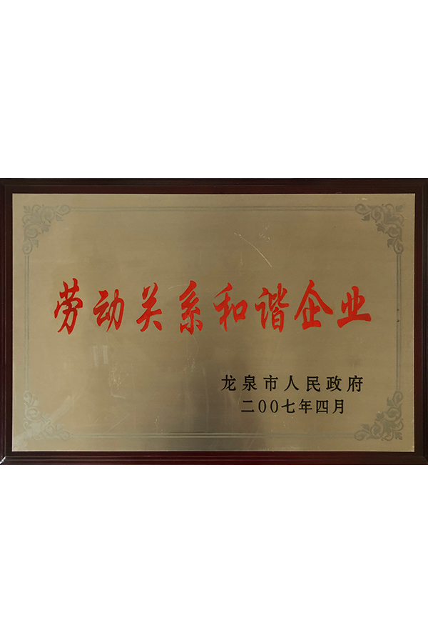 2007年劳动关系和谐企业